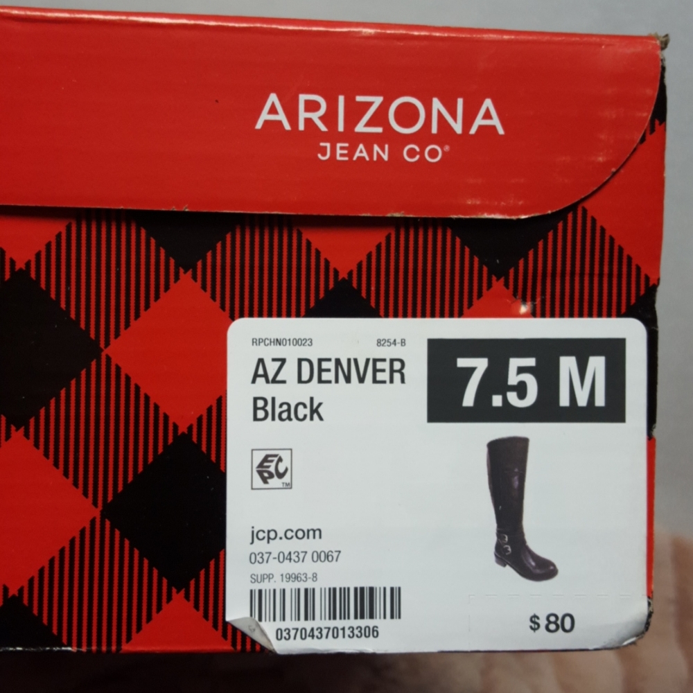 ❤️🌟 NIB womens Arizona Denver tall black boots sizes 7 & 7.5 ❤️🌟 - Picture 11 of 12